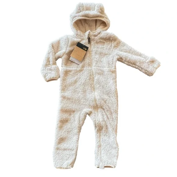 The North Face Infant Campshire Baby ONE-PIECE Pick Size Full Zipper White Dune - Picture 2 of 8
